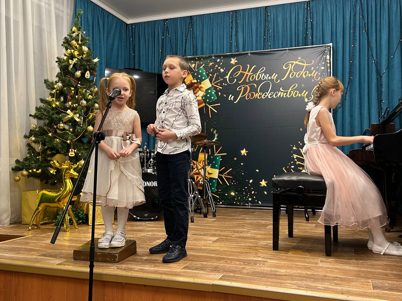 Новогодний фестиваль семейного творчества "Звёздный дождь".